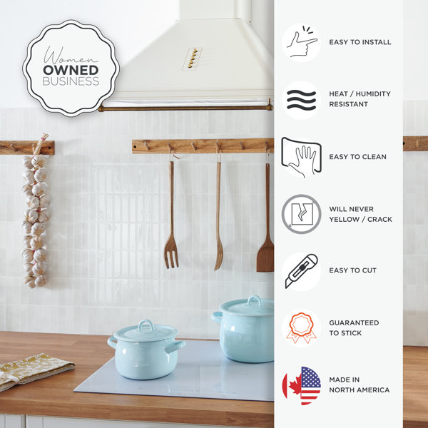 Smart Tiles Peel and Stick Gel Backsplash Tile Morocco 12'' x 9